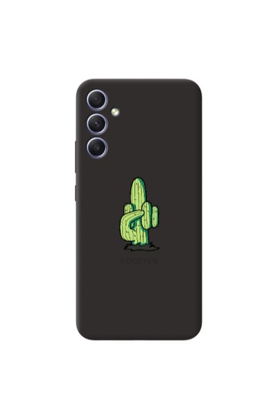 Other Samsung Galaxy A05s Green Cactus Black Colored Silicone TPU Θήκη