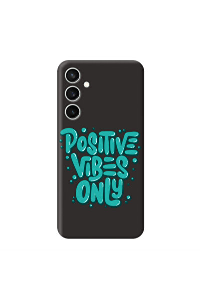 Other Samsung S23FE Positive Vibes Only Black Colored Silicone TPU Θήκη