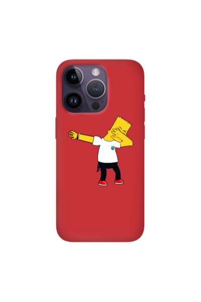 Other Apple iPhone 14 Pro Max Simpsons2 Red Colored Silicone TPU Θήκη