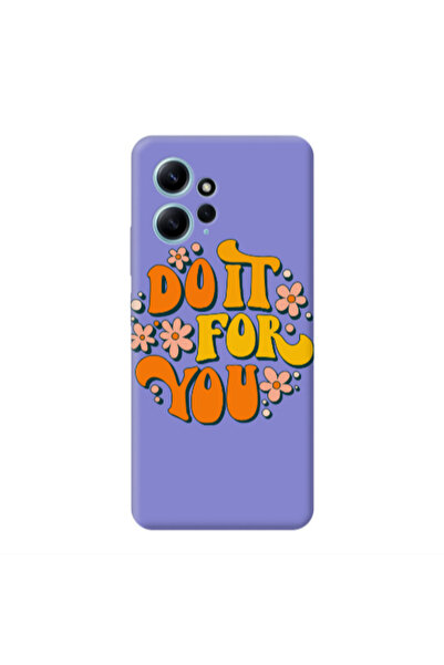 Other Xiaomi Redmi Note 12 4G Do it For You Purple Colored Silicone TPU Θήκη