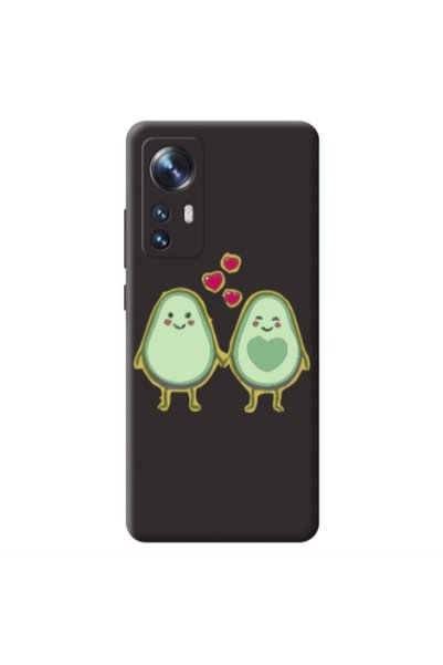 Other Xiaomi Mi 12 Avocados Black Colored Silicone TPU Θήκη