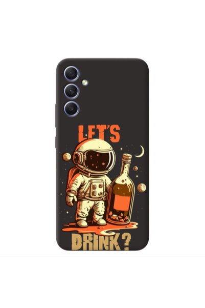 Other Samsung Galaxy A05s Lets drink Black Colored Silicone TPU Θήκη