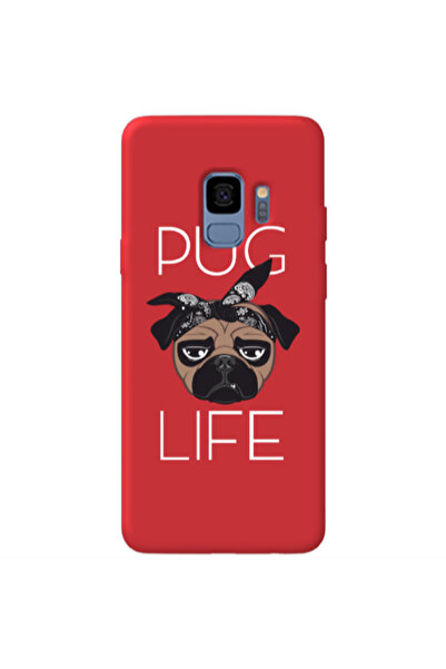Other Samsung S9 Plus Pug Life Red Colored Silicone TPU Θήκη
