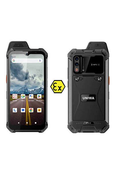 UNIWA smartphone W999, 6.3", 8/128GB , ηχείο 2W, Atex Zone 2, IP68, μαύρο