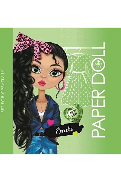 Fresh Carte de colorat, Fresh, 149x149, Papusa decupatoare verde Emeli