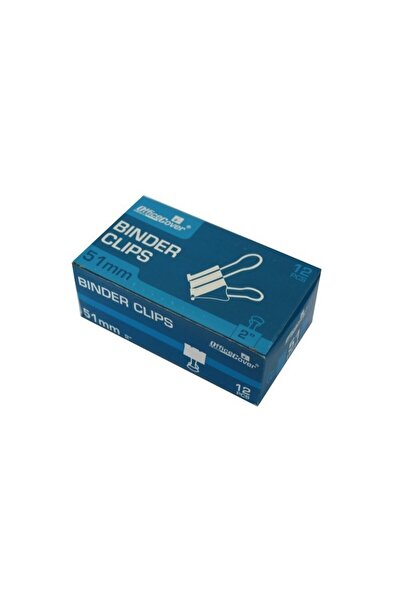 MC Micostore Office Cover RM51 metal clips, 51mm, black, box of 12 pieces