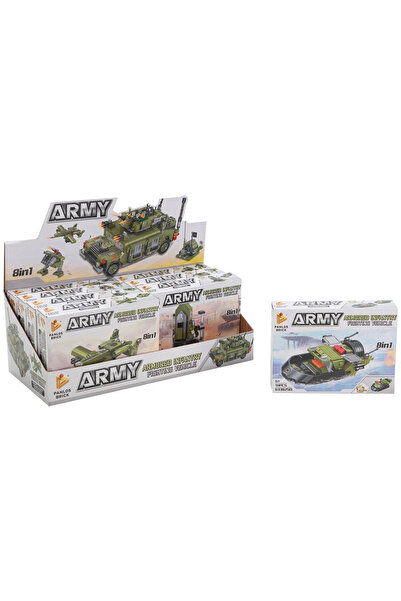 Trifox Set blocuri de construit Army, tematic militar, pentru copii 6+, multi...