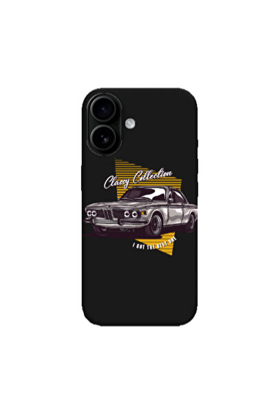 Other Apple Iphone 16 Classy Collection Black Colored Silicone TPU Θήκη