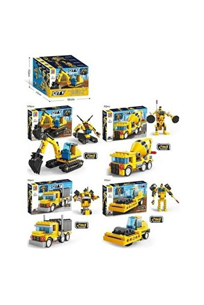 OEM Set constructie Merkpol CITY Transformare 2 in 1, transformabil, cu figur...