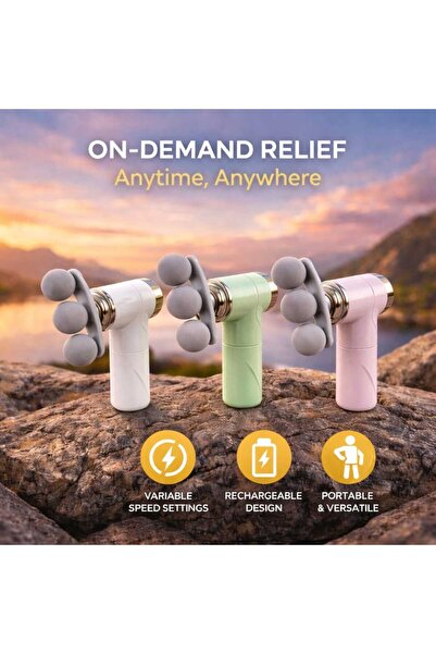IQRAA Portable Facial Massage Gun Rechargeable Mini Deep Tissue Massager