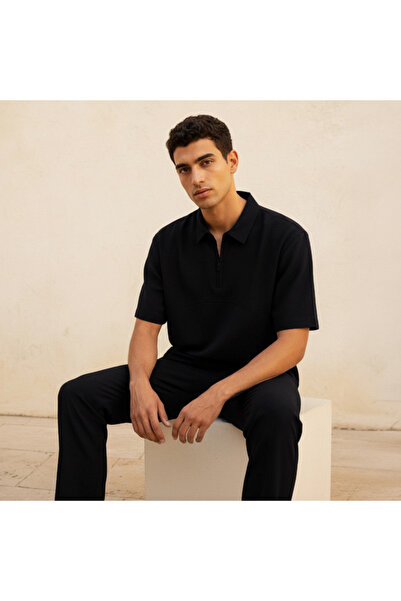 FAV Love Pangolin Men Zip Through Polo T-shirt