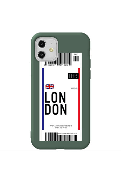 Other Apple iPhone 11 London Arrival Dark Green Colored Silicone TPU Θήκη