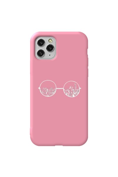Other Apple iPhone 11 Pro Sunglasses Pink Colored Silicone TPU Θήκη