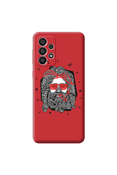Other Samsung A33 Cool glasses Red Colored Silicone TPU Θήκη