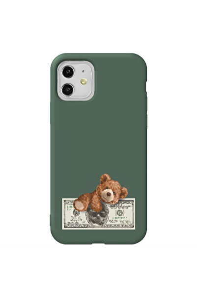 Other Apple iPhone 11 Money Style Dark Green Colored Silicone TPU Θήκη