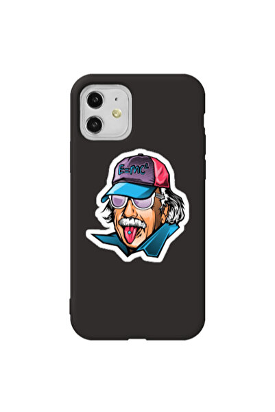 Other Apple iPhone 11 Einstein Black Colored Silicone TPU Θήκη