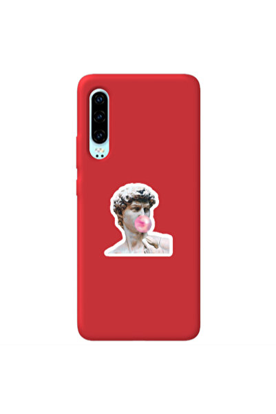 Other Huawei P30 Bubble Red Colored Silicone TPU Θήκη