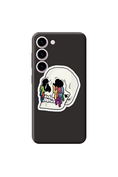 Other Samsung S23 Plus Skull Black Colored Silicone TPU Θήκη