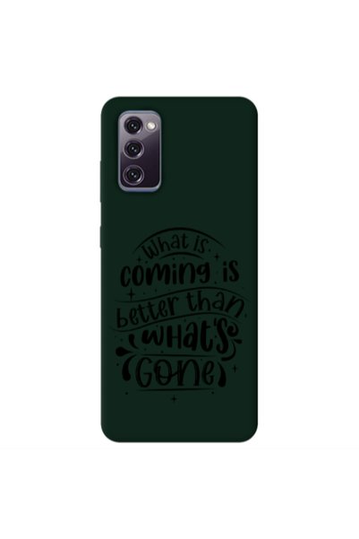 Other Samsung S20 FE What is coming Dark Green Colored Silicone TPU Θήκη