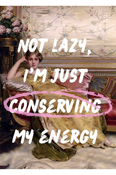INNOVI No Lazy just conserving Canvas