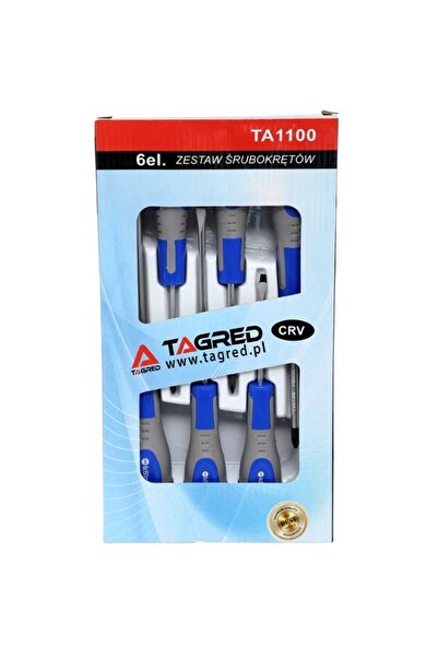 Tagred Professional Set de 6 șurubelnițe, Tagred TA1100, cu vârf magnetic, pl...