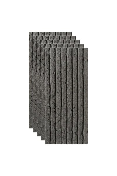 NEXTLY Panouri decorative din piatră, 5 bucăți, 120x60 cm, Gri închis, Interi...