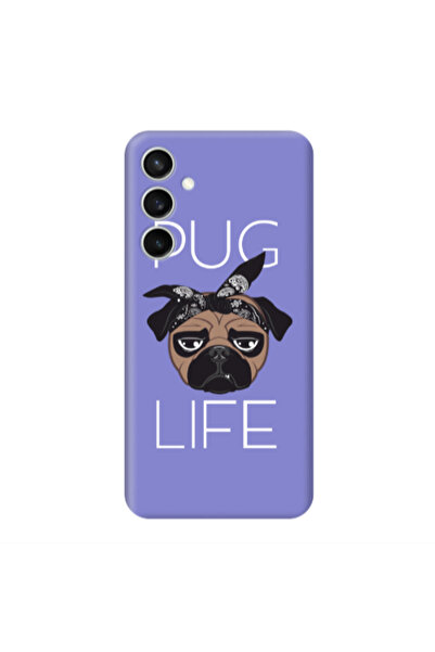 Other Samsung S23FE Pug Life Purple Colored Silicone TPU Θήκη