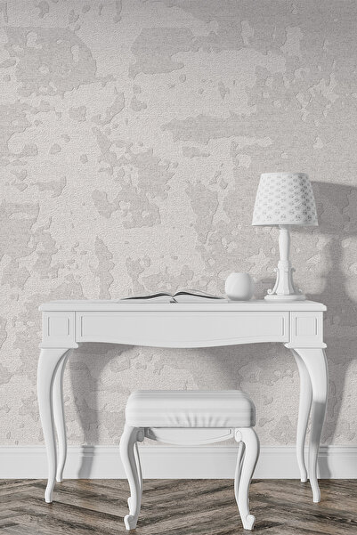dreamwall Eskitme Sıva Desenli Desenli Tek Parça Tekstil Duvar Kağıdı