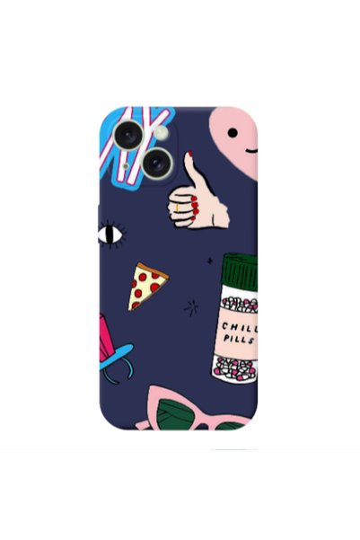 Other Apple iPhone 15 Plus Chill Dark blue Colored Silicone TPU Θήκη