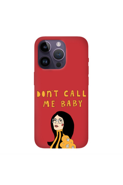 Other Apple iPhone 14 Pro Call me baby Red Colored Silicone TPU Θήκη