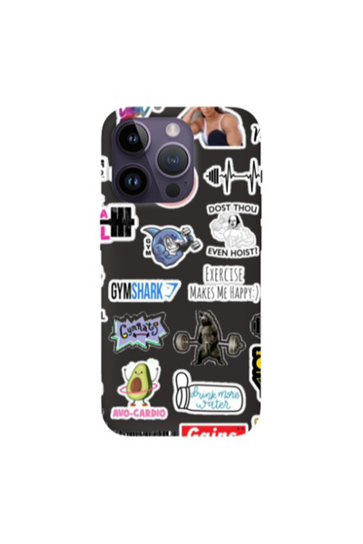 Other Apple iPhone 14 Pro Max Mixed up 2 Black Colored Silicone TPU Θήκη