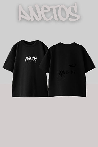 Anetos Travis Scott_31 Dizajn Tiskana Unisex Oversize Crna Majica
