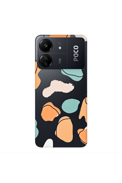 Other Xiaomi Poco C65 Colorful spots Transparent Silicone TPU Θήκη