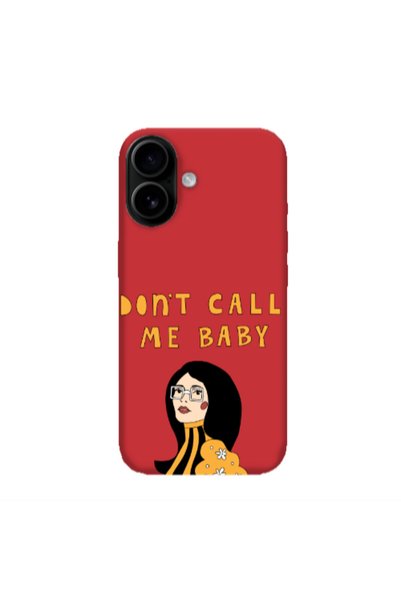 Other Apple Iphone 16 plus Call me baby Red Colored Silicone TPU Θήκη