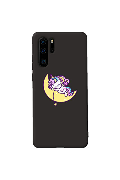 Other Huawei P30 Pro Sleeping horse Black Colored Silicone TPU Θήκη