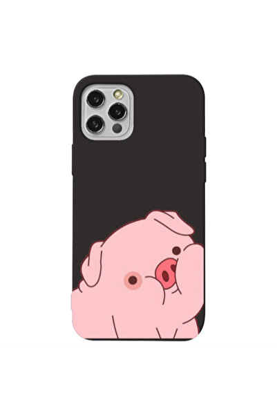 Other Apple iPhone 13 Pro Piggy 1 Black Colored Silicone TPU Θήκη