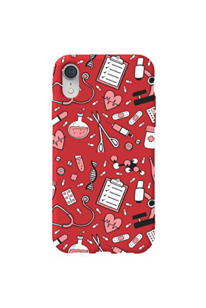 Other Apple iPhone Xr Laboratory Red Colored Silicone TPU Θήκη