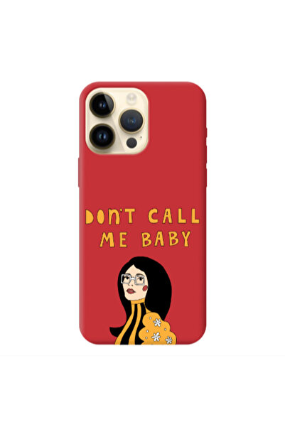 Other Apple iPhone 13 Pro Max Call me baby Red Colored Silicone TPU Θήκη