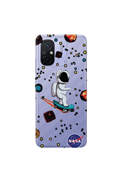 Other Xiaomi Redmi 12C Astronaut with skateboard Transparent Silicone TPU Θήκη