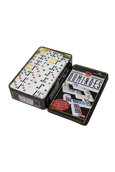 Generic 28-Piece Double 6-Color Dot Dominoes Game Set OD851