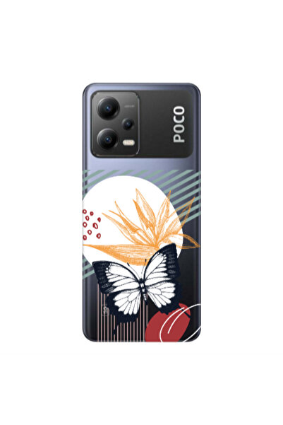 Other Xiaomi Poco X5 Butterfly Lines Transparent Silicone TPU Θήκη