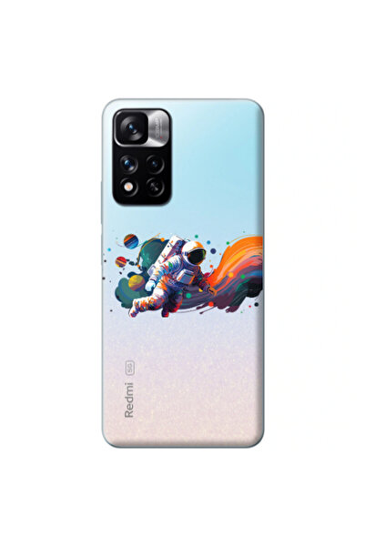 Other Xiaomi Redmi Note 11s 5G Rainbow Space Transparent Silicone TPU Θήκη