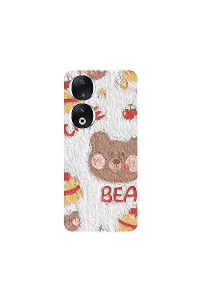 Other Honor 90 5G Cake Bear Transparent Silicone TPU Θήκη