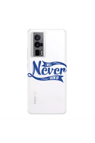 Other Xiaomi Poco F5 Pro I Will Never Grow Up Transparent Silicone TPU Θήκη