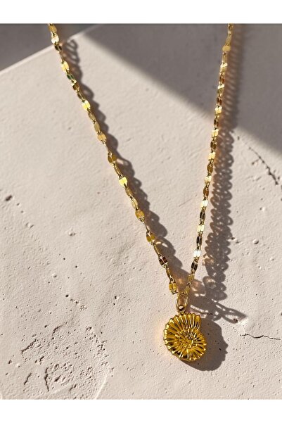 Hoop jewelery 45-cm Steel Necklace Sea Shell