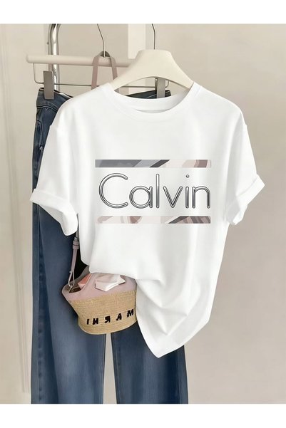 KYMC07 1pc Women's Fashionable Simple Letter-printed Round-neck Short-sleeve T-shirt, Casual and Daily Wear. The Trendy Minimalist Print Combines with a Comfortable Round Neck, Making It the Perfect Choice