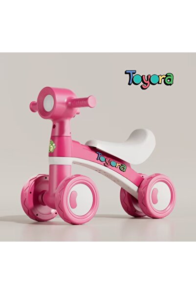 Genaric TOYORA Kids Balance Bike with Music & LED Headlight | 4-Wheel Toddler...