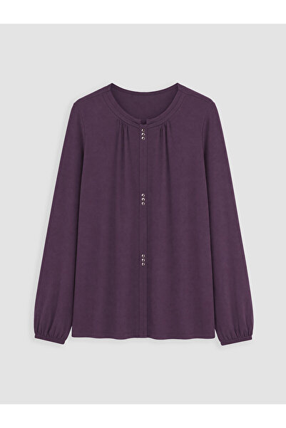 LC Waikiki Peak New Season Crew Neck Drawstring Blouse