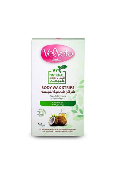 Velveta Natural Body Hair Removal Strips - 20 Pcs