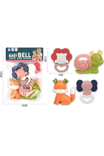 OEM Set 4 jucarii zornaitoare educative Merkpol multicolor